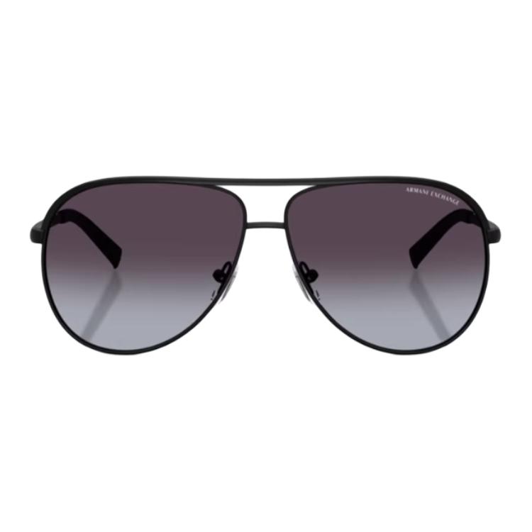 Emporio Armani Occhiali da sole in lega stile pilota Unisex Occhiali da sole Neri AX200260008G