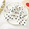Chiffon Bowknot Silk Hair Scrunchies Women Pearl Ponytail Holder Hair Ties Hair Rope Rubber Bands Headwear Hair Accessories