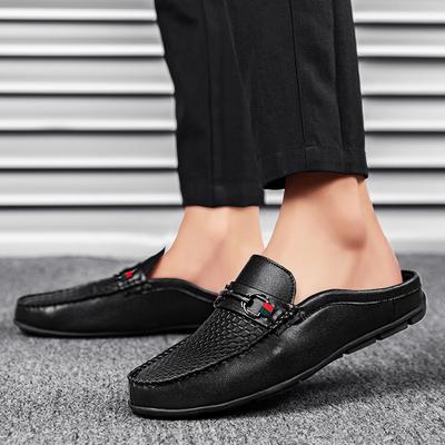 Mode Luxusmarke Herren Slipper Loafers Echtes Leder Sommer Freizeitschuhe Mode Halbschuhe für Herren Bequeme Fahrschuhe Mokassins