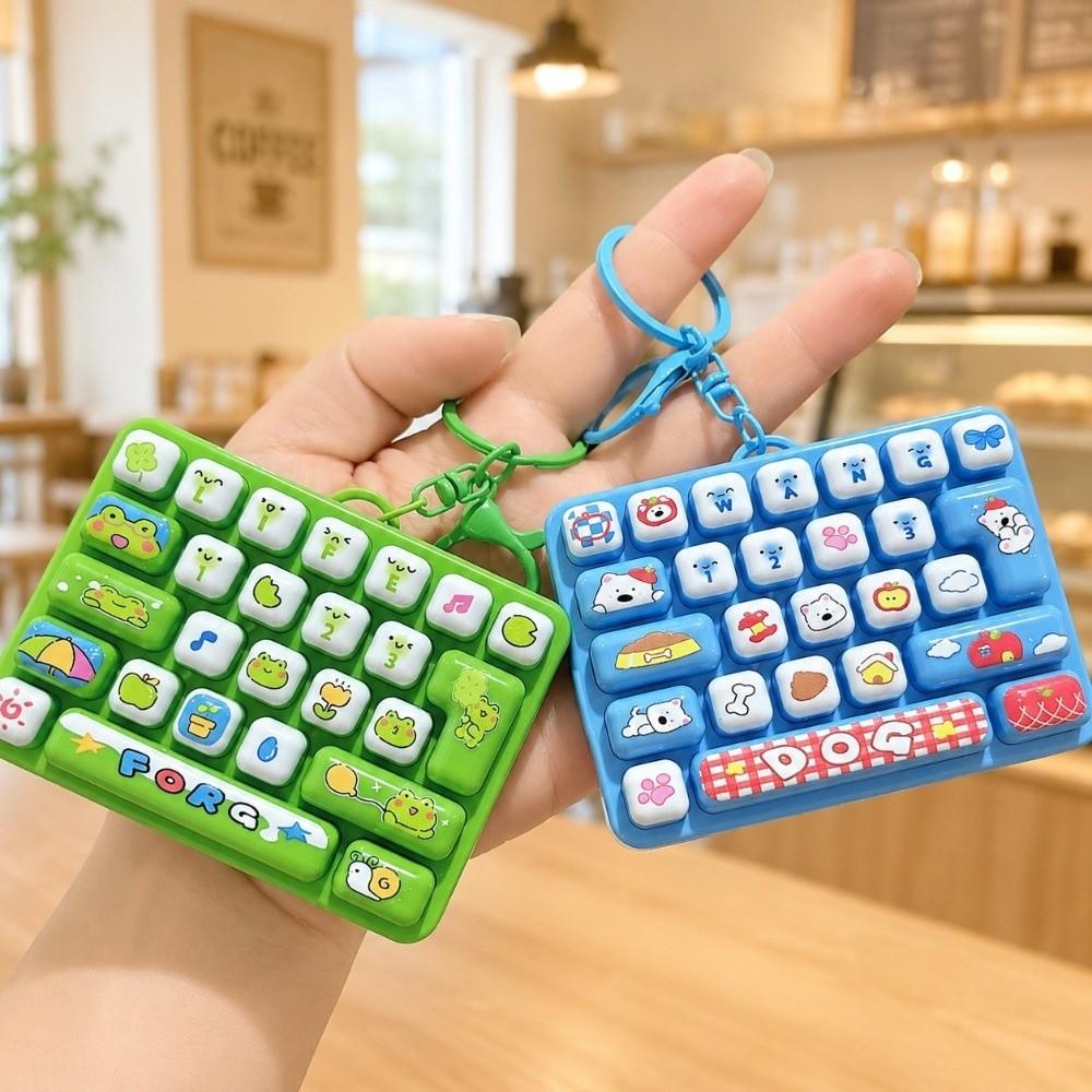 Animals Fingertip Button Keyring Mini Stress Relief Fidget Toy Backpack Decor
