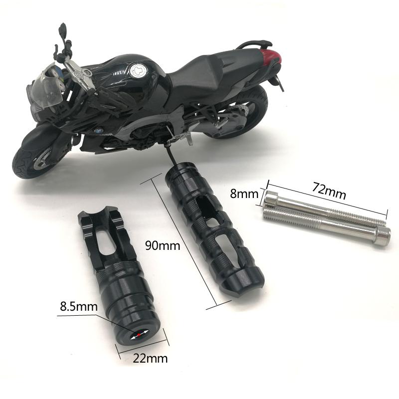 Universal CNC Aluminium Motorrad Fußstützen Fußrasten Pedale Hinten Set Racing Motor Für KTM Suzuki Honda Yamaha Ducati BMW