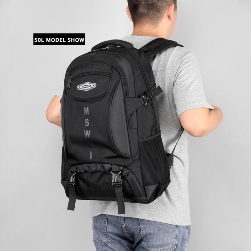 2024 New Outdoor Travel Backpack 50L/65L/85L Large Capacity Duffle Bag High Quality Oxford Waterproof Breathable Travel Bag Business Trip Hiking Bag