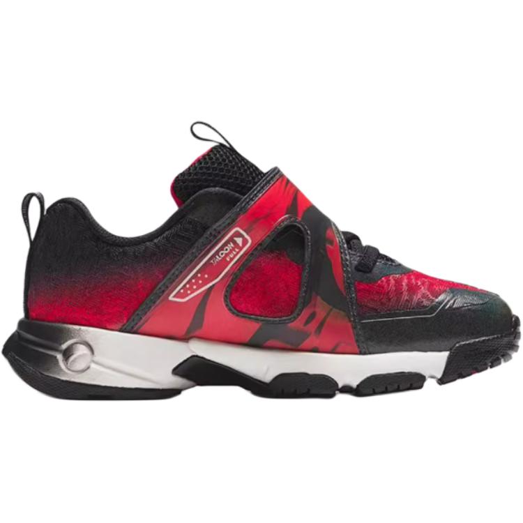 Anta Kids Flying Knight Comfortable Non-Slip Low-Top Running Shoes Kids sneaker Black Red Silver 312439968-3