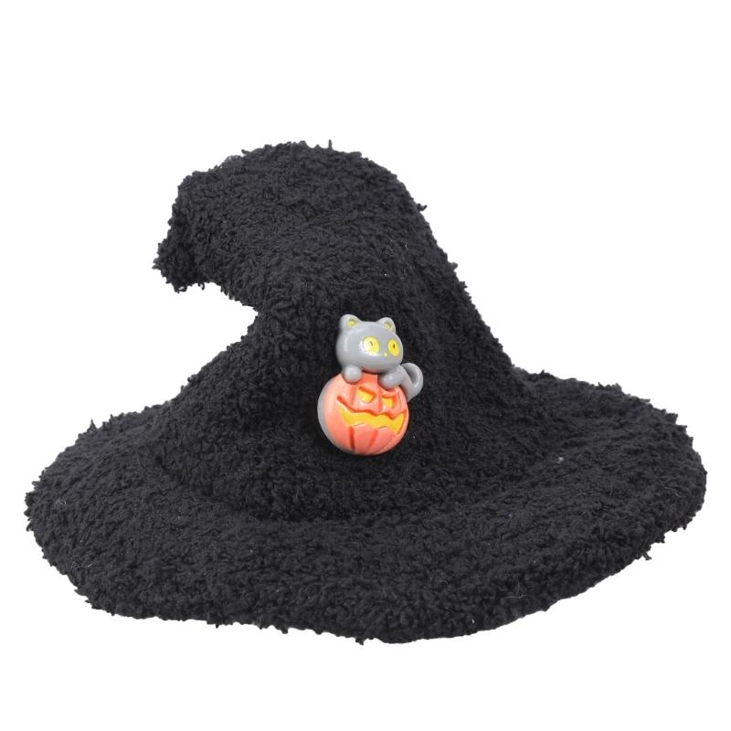 Halloween Doll Pumpkin Top For 15-17cm Toy Elegant Wizard Hat And Pumpkin Top Perfect For Photo Props Display