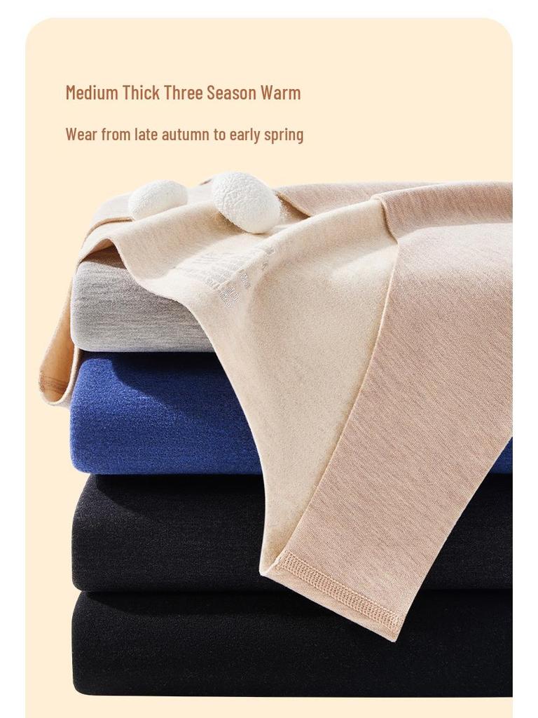 Antibacterial Fleece-Lined Seamless Warm Vest for Men - Autumn/Winter