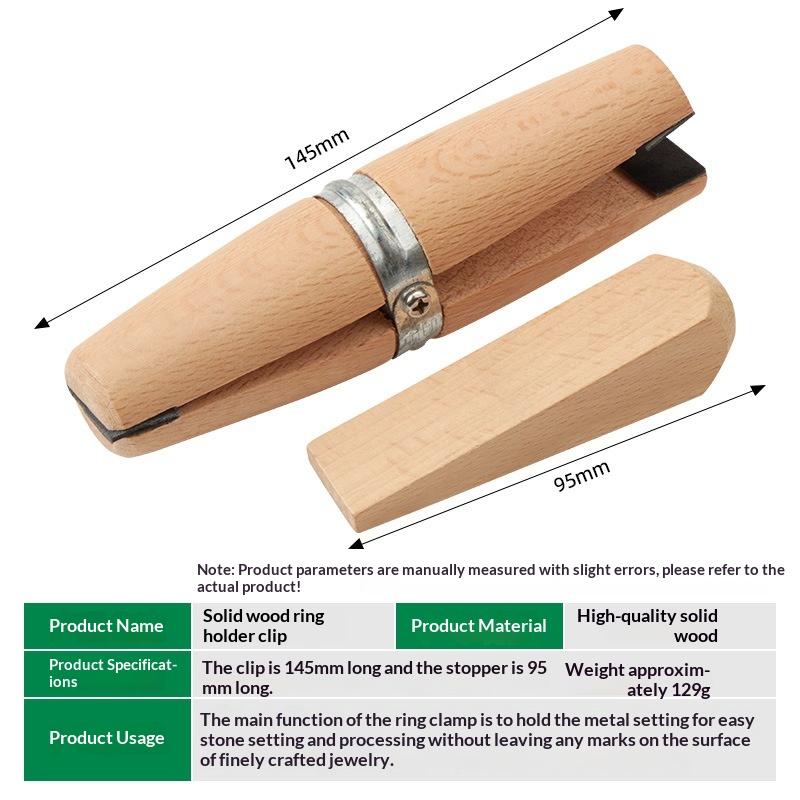 Ring Clamp Jewelry Making Vise Jewelers Wooden/ Plastic Jewelers Holder For Jewelry Making Benchwork Professional Hand Tool