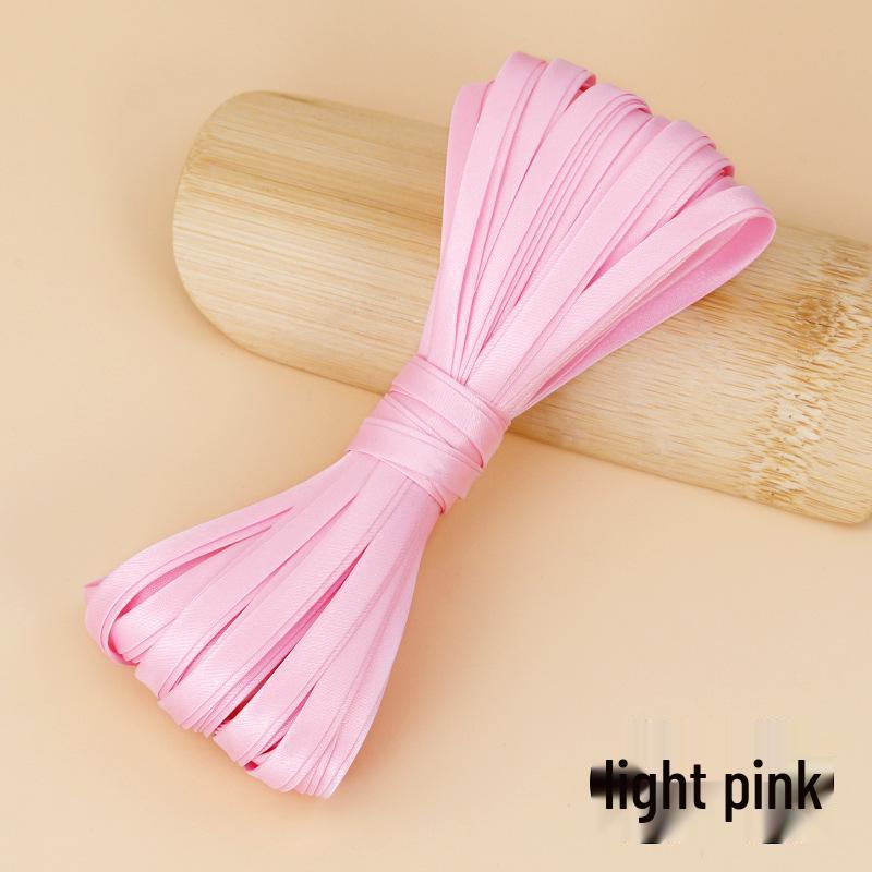 Hengmeihe Satin Cheongsam Paspelband - 0,6 cm Bügelfreie Saumeinfassung für Bekleidungszubehör