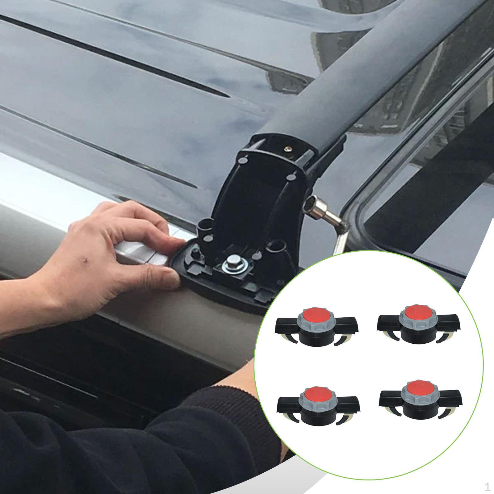 

4 Car Roof Box Quick Clamps, Release Clips, Easy to Install, Lightweight, Sturdy, Versatile, Style B