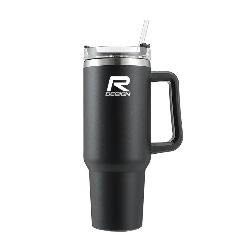 1200ML Insulated Tumbler with Handle Straw Travel Cup Coffee Cup For Volvo C60 XC40 V70 XC90 V40 V50 R 190h XC SC60 C30 S60 V60 RU1