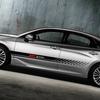 2-Piece Set of Reflective Body Decals: Vinyl Side Skirt Stripe Decals for Mitsubishi Outlander, Pajero, Lancer EX, ASX, Galant,