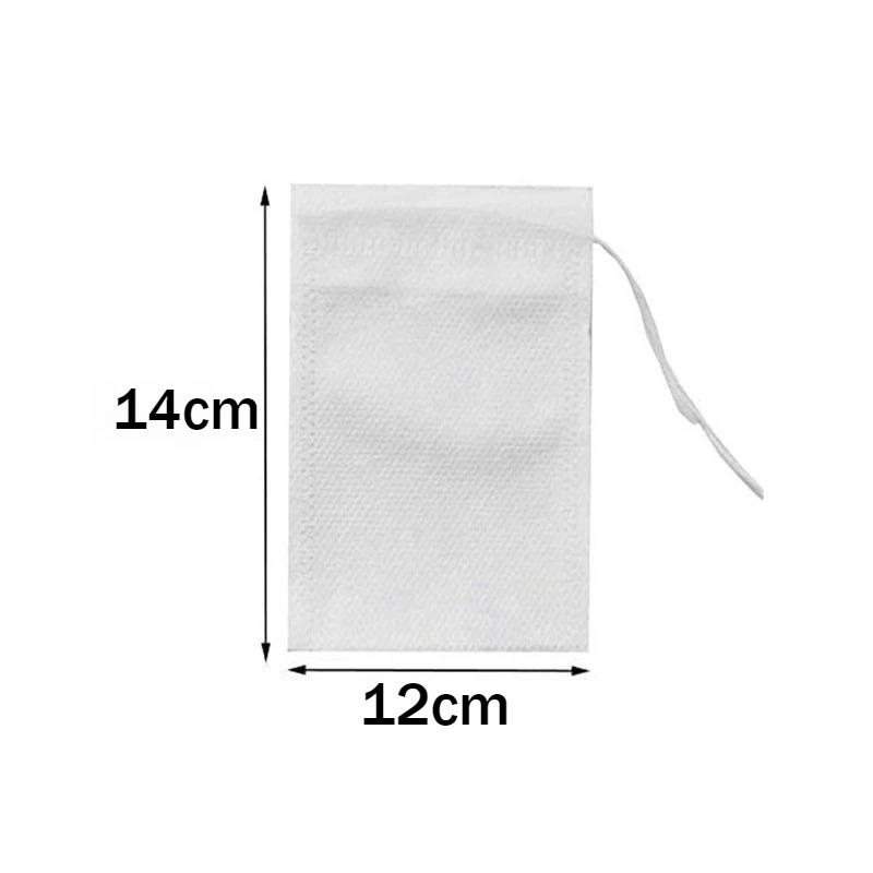 100pcs Tea Bags Non-woven Fabric Tea Filter Bags for Spice Tea Infuser with Heal Seal Disposable Seal Spice Filters Teabags