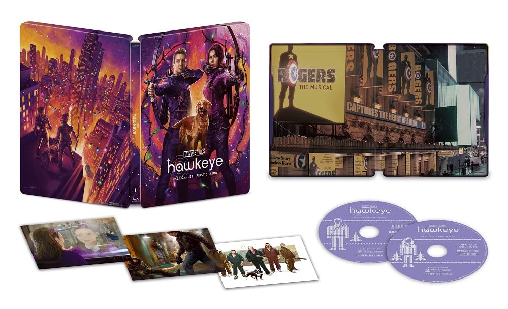 Hawkeye 4K UHD Edition Steelbook Includes Acrylic Diorama Stand and Clear File Collector's (Limited Edition) [Blu-ray] Double-Pocket