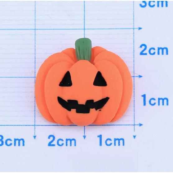10/20pcs Resin Mini Halloween Pumpkin Miniature Flat-Backed Cabochons Fairy Garden Home Ornament DIY Craft Decoration