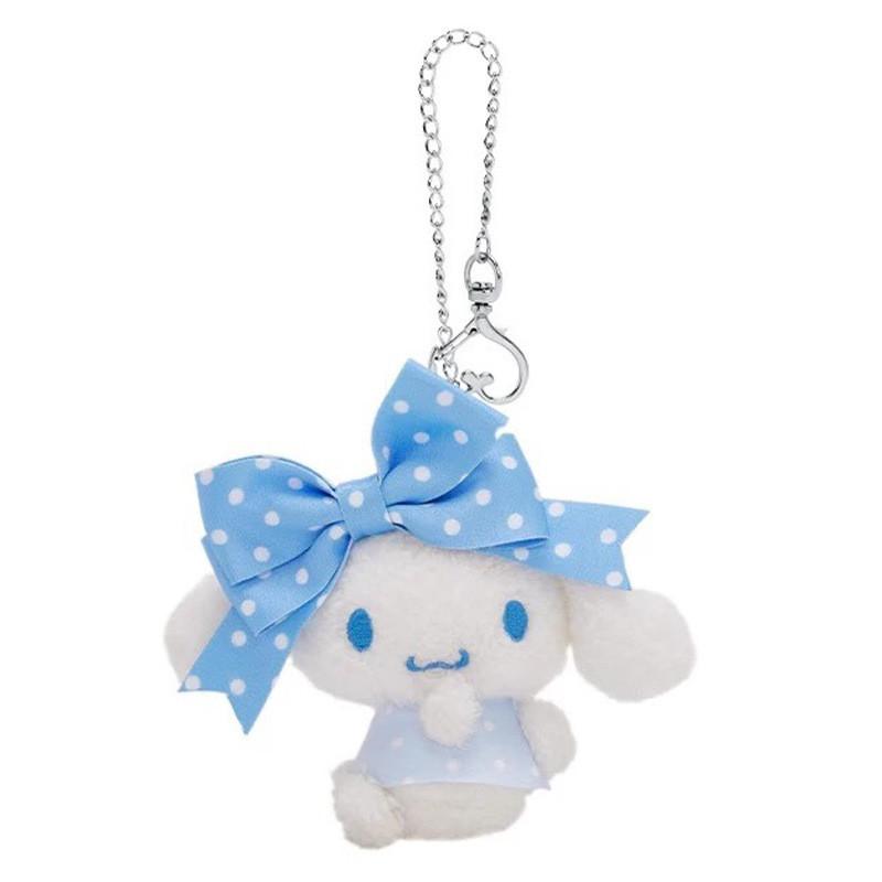 Sanrio Kuromi Melody Cinnamoroll Wave Point Bow Keychain Plush