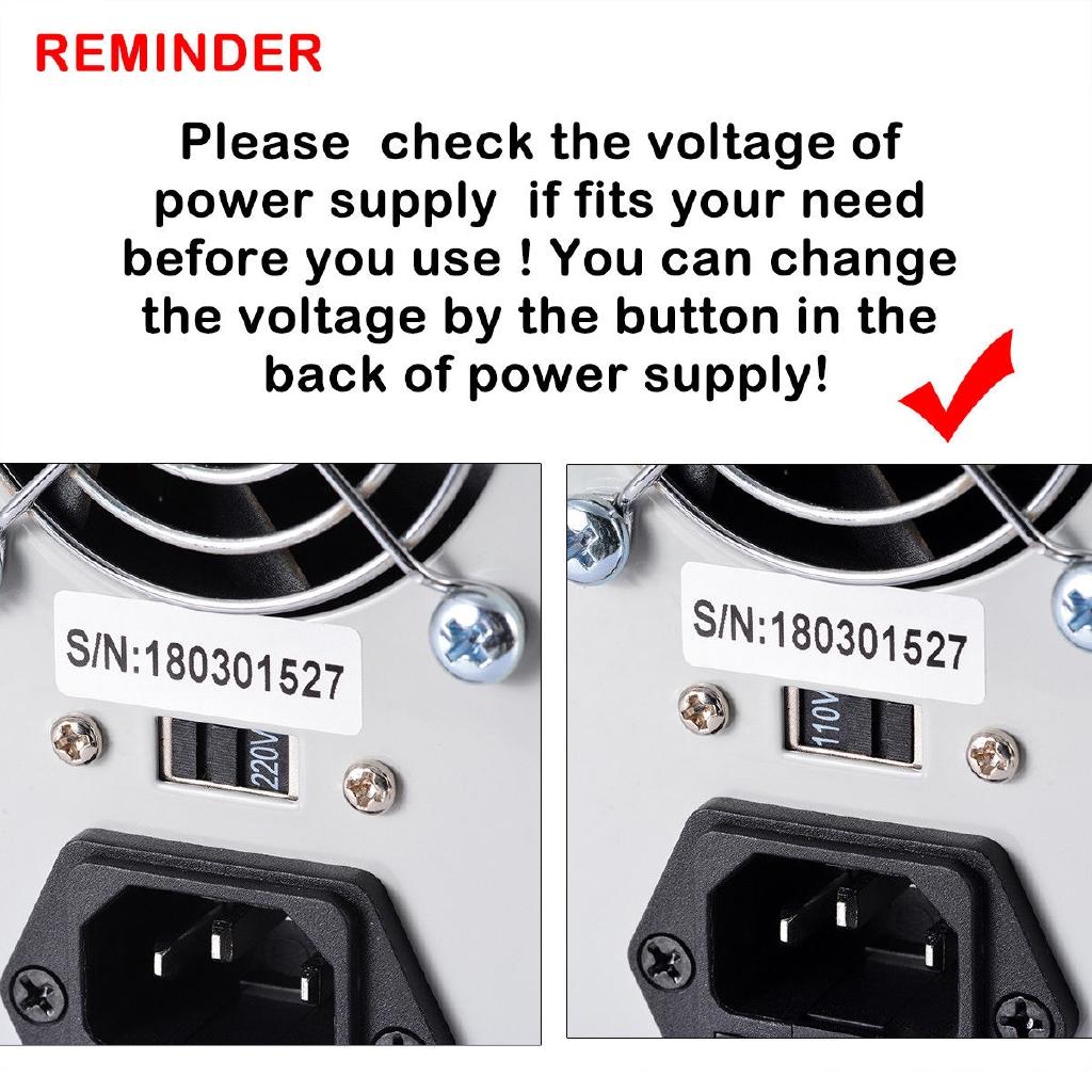 110V/220V LED Display Adjustable Switching Regulator DC Power Supply Change Laptop Repair Rework
