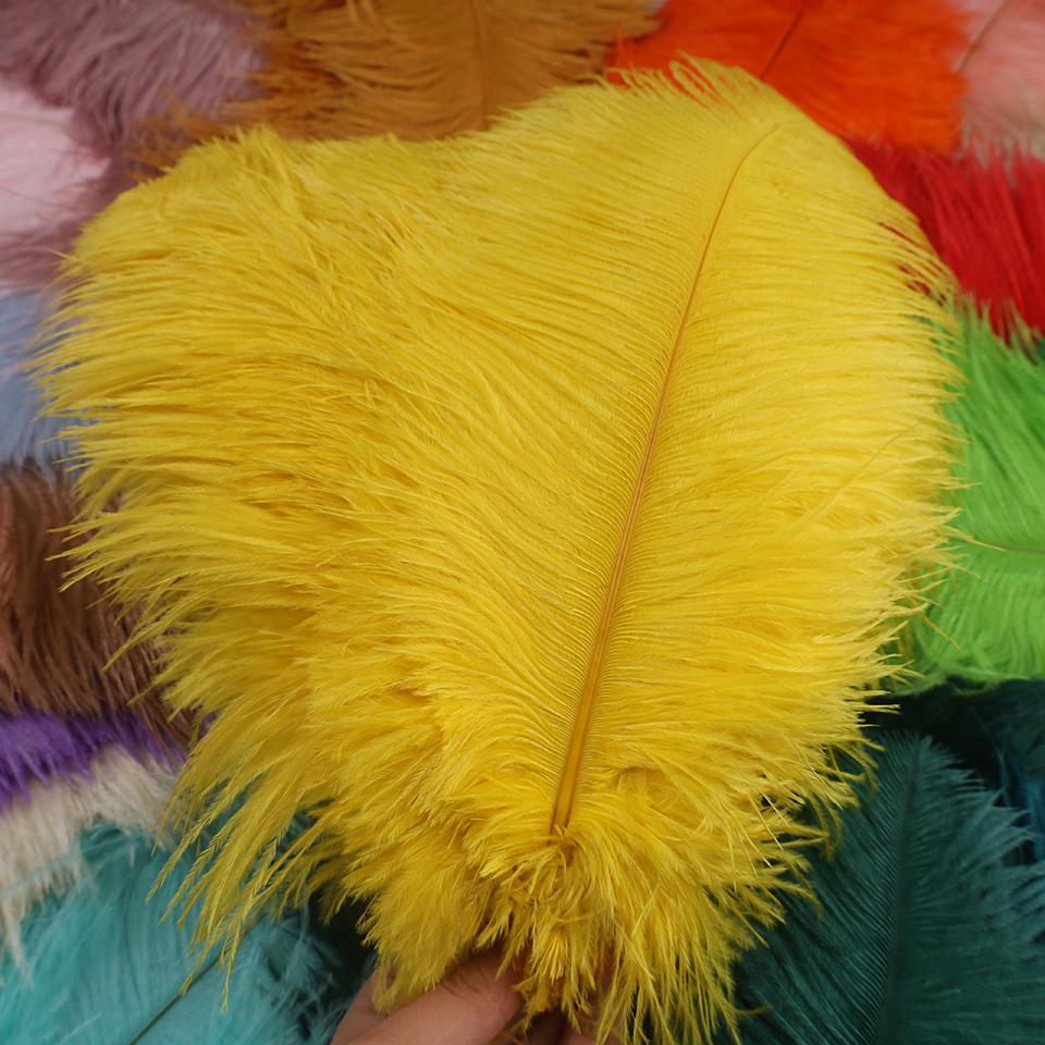50pcs Ostrich Feathers for Crafts Wedding Decoration Handicraft Accessories Table Centerpieces Carnival Plumas Decor Wholesale