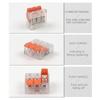 10Pcs Push-in Quick Terminal Block 2/3/4/5 Pins Wire Connector Terminals Electrical Wire Connector