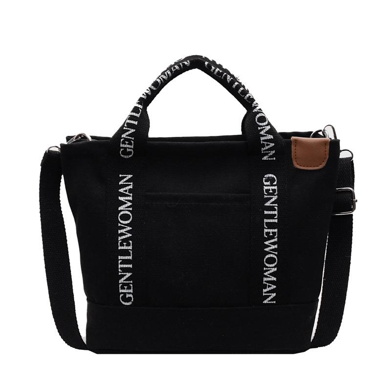New Handbag New Lightweight Alphabet Canvas Bag Versatile Casual Handbag Crossbody Bag Student Small Bag