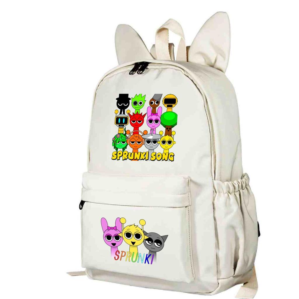 Campus Schoolbag Primary And Secondary School Students Cute Rabbit Ears Personalized Backpack Cartoon Printing