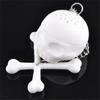 Creative Skull Head Shape Silicone Tea Infuser Tea Strainer Bag Scented Tea Reusable Cartoon Model Brewing Kitchen Tool