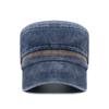 Washed Hat Flat Top Hat All-cotton Breathable Button Hat Baseball Hat Sun Hat