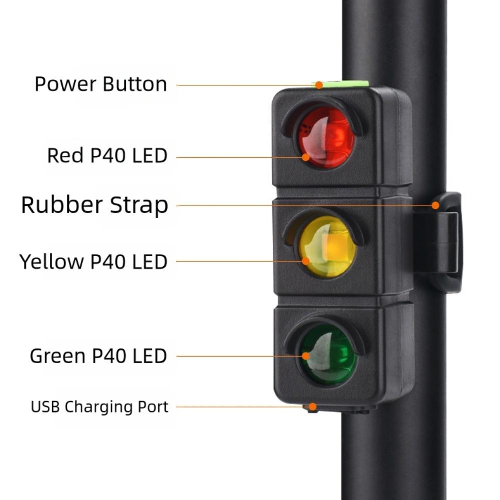 LED Bicycle Tail Light Rechargeable by USB Featuring Multiple Modes and Anti Slip Clip for Enhanced For Night Visibility