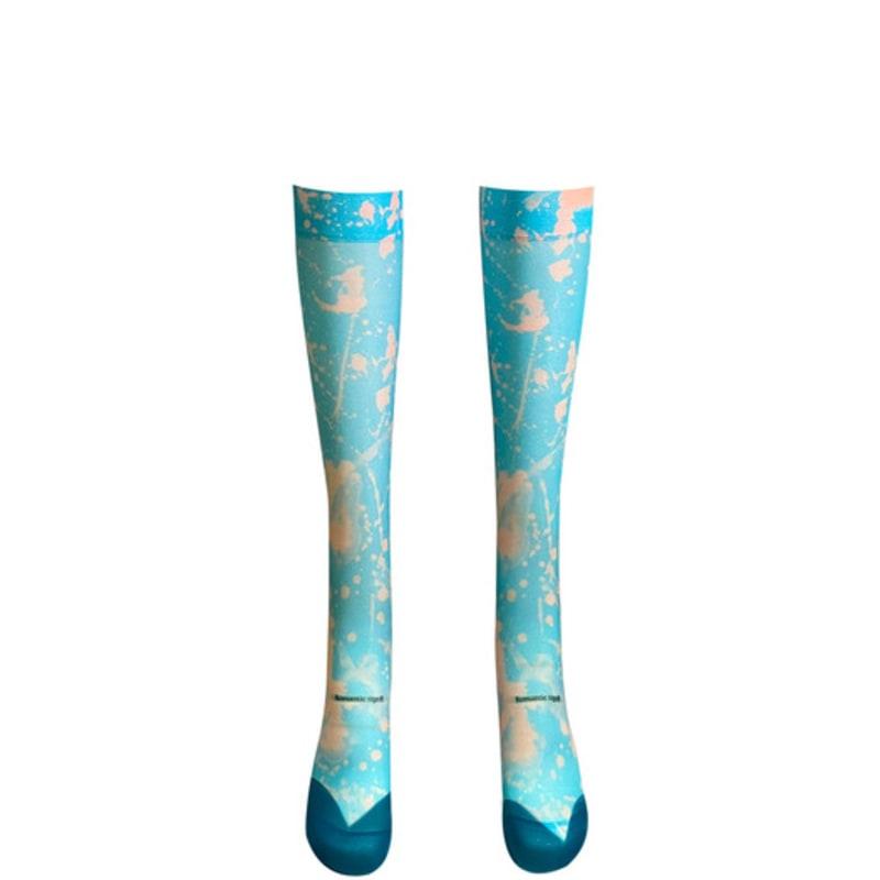 

Романтические тигровые пастельные гольфы до колена в стиле фристайл Free