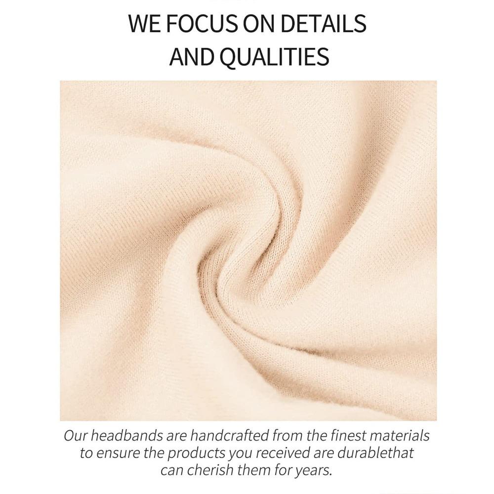 Einfarbiges Stirnband Damen Breit Böhmisch Yoga Haarband Boho Lässiges Haaraccessoire für Tanz Biker