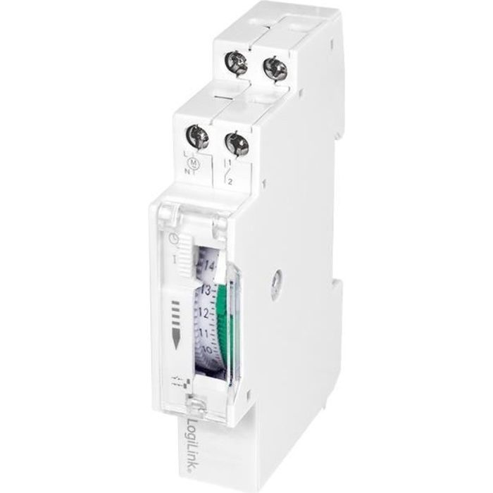 Minuteur - LogiLink - ET0009 - Programmateur Journalier/hebdomadaire - IP20 - Blanc