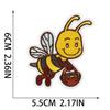 Bee Family Honey Embroidery Cloth Sticker Bag Decoration Sunflower Patch Sticker Cartoon Summer Bicycle Embroidery Sticker