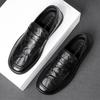 Lazy Loafers Men's One-pedal Doudou Shoes Men's Casual Leather Shoes Soft Soles Fashionable Trendy Non-slip Soft Soles