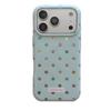 iPhone 16 Pro Max Case: Blue, Colorful Polka Dots, Drop-Proof Silicone, Apple 15/14 Compatible, Cute Design