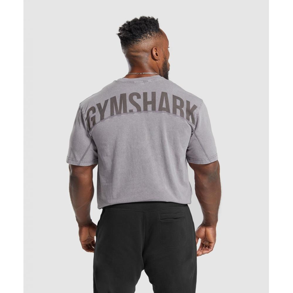 

Футболка GYMSHARK Power Washed Fog Purple A2A9H PBVT S