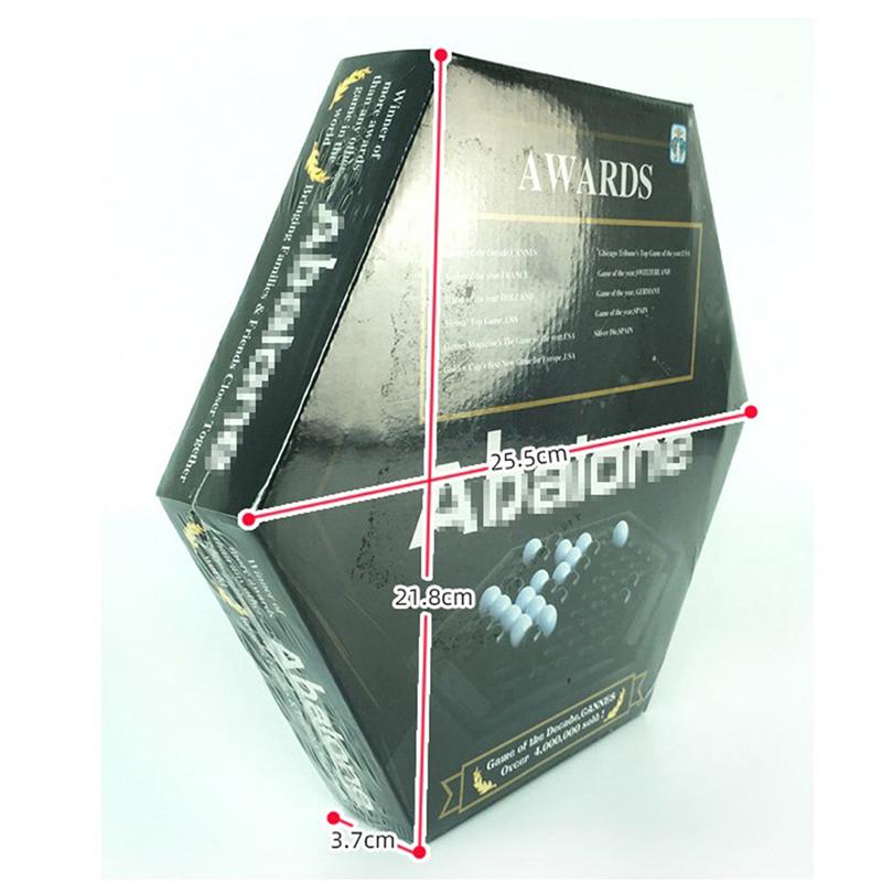 Stolní hry Abalone Přenosný šachový set Rodinná stolní hra pro děti Děti