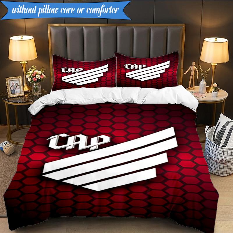 3PCS Athletico Football Club Printed Soft Bedding Set,Including 1pc Duvet Cover And 2pcs Pillowcases Perfect for Bedroom, Dormitory, Fan Gift