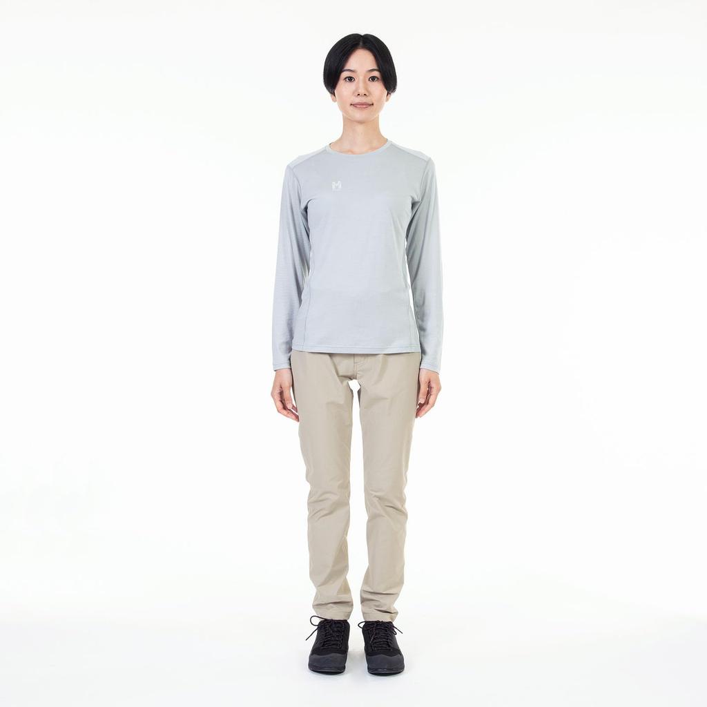 Millet KUHTAI II Wool Crew Long Sleeve NEW T-Shirt, Women's, LOGO_SAPHIR