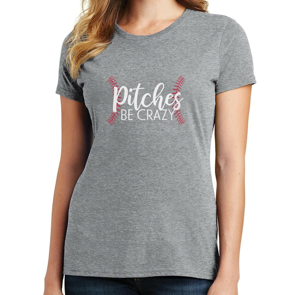 Pitches Be Crazy Baseball T Shirt 02383 4XL