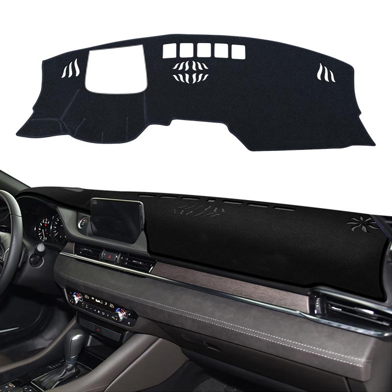 Car Dashboard Sun Shade Cover Mat Non Slip Pad Carpets For Mazda 6 GJ GL Mazda6 Atenza 2018 2019 2020 2021 2022 2023 Accessories With HUD Black