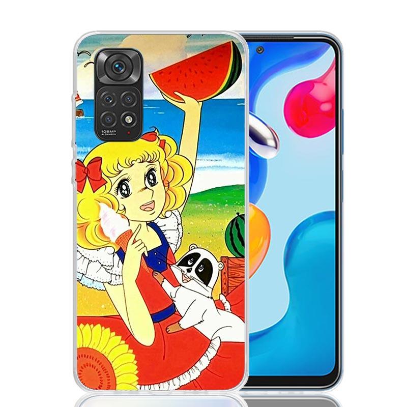 Anime Süßigkeiten Handyhülle Für Xiaomi Redmi Note 13 14 15 Pro Plus 12S 12 14S 11S 11E 10 10S 11 11T 5G 4G Hülle Coque Redmi Note 13