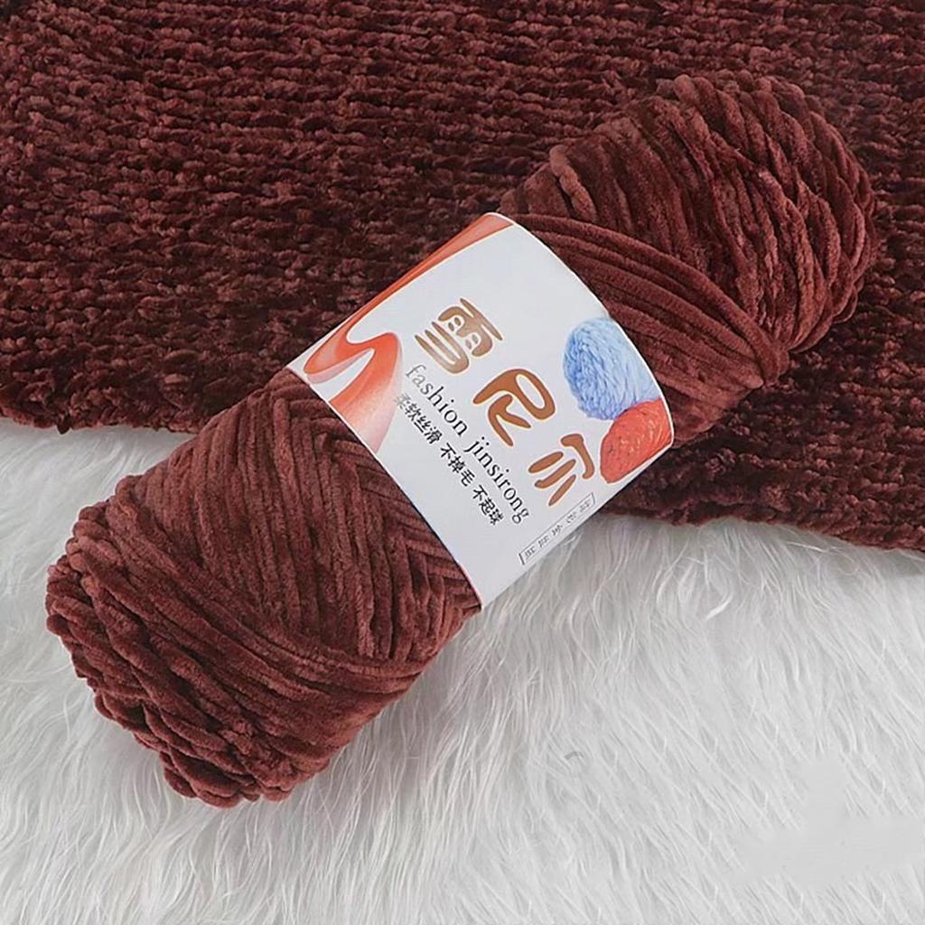 Skin Friendly Velvet Hand Knitting Yarn for DIY Cardigan Gloves Shawl Knitting Threads for Crochet Sweater Scarf Clothes