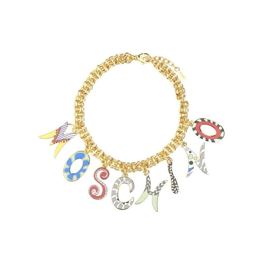 Moschino Letter Pendant Necklace Women necklaces Gold 915984271888