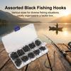 High-Strength Iseama Fishing Hooks 500Pcs 3-12# Hole Design Outdoor Fishing Accessories