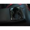 Rear Drinking Glass Panel Cover Trim Carbon Fiber Fit For Honda Civic 2016-