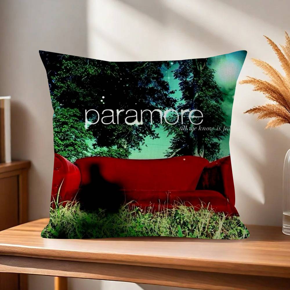 Band paramore logo  Cushion Cover Decorative Pillow Sofa Home Decor case pillow cases