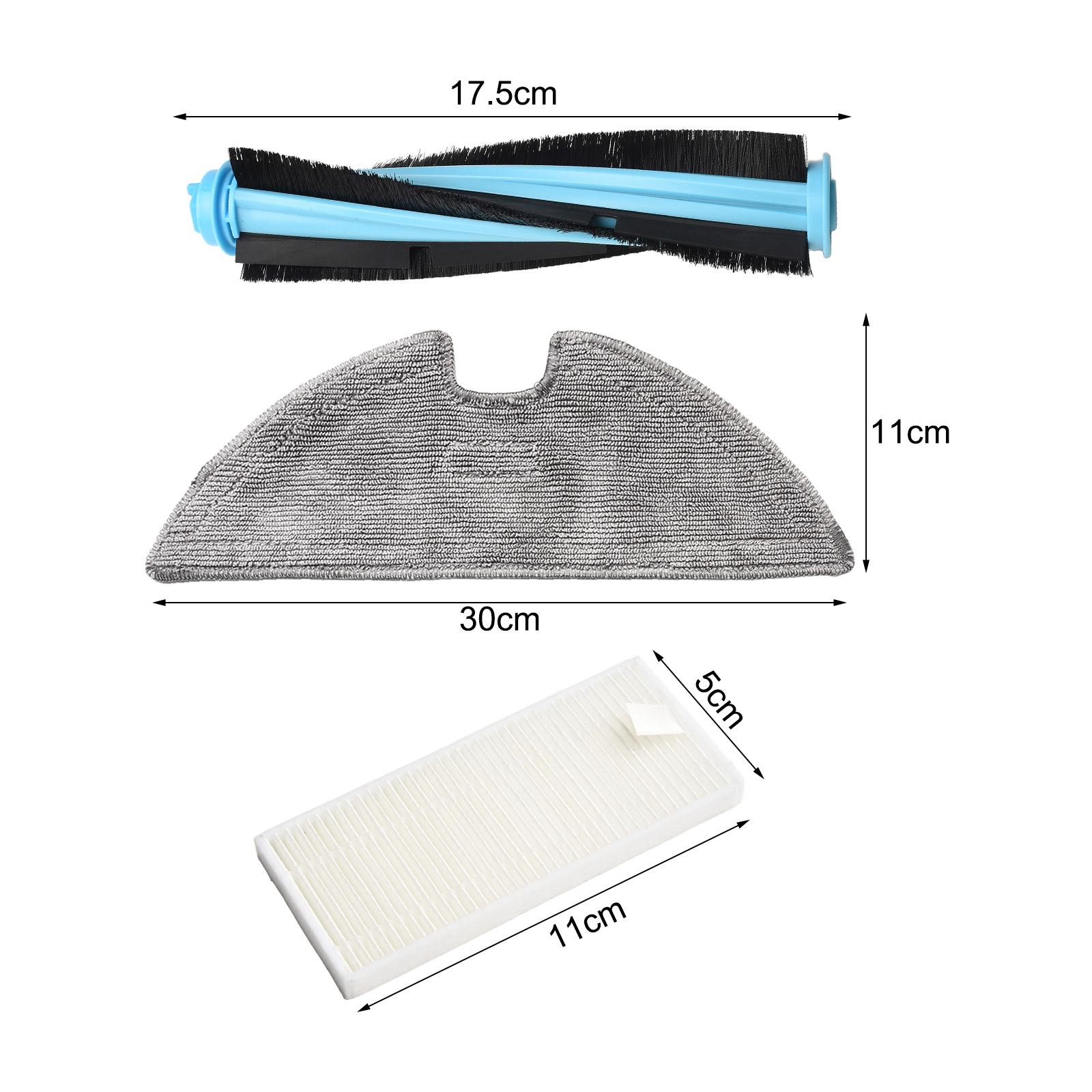 

Cleaning Accessory Kit for eufy For RoboVac L35 for Hybrid Includes Main Roller Brush 2 Side Brushes Filter and 2 Mop Cloths China Mainland