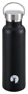 CAPTAIN STAG Sports Bottle Water Bottle Direct Drinking Double Stainless Steel Bottle Vacuum Insulated HD Bottle 600ml Black Outer Diameter 73 X