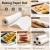 Rollo de Papel de Hornear, Blanco 30 cm x 5 m Antiadherente Resistente a la Grasa Forro para Hornear para Bandejas de Horno, Galletas, Pan y Preparación de Alimentos