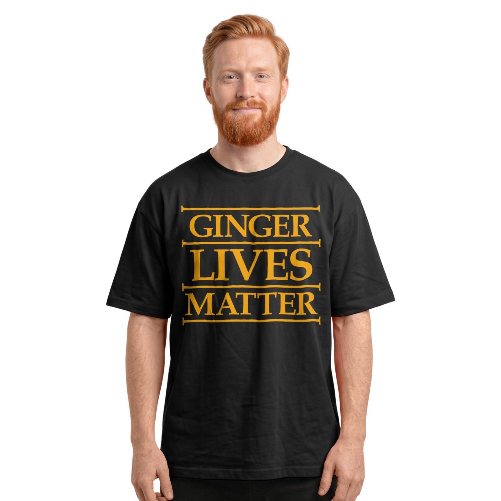 Ginger Lives Matter T-Shirt | Funny Redhead Comedy Joke | Humor Gift for Gingers S разноцветный