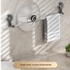 Suction Cup Wall Towel Rack No Drilling Single Rod Retractable Towel Rack Self-adhesive Storage Rack Kitchen Bathroom Accessorie