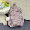 Schoolbag simple foreign style tie-dye backpack new trendy and cool texture large capacity computer backpack junior high school student schoolbag